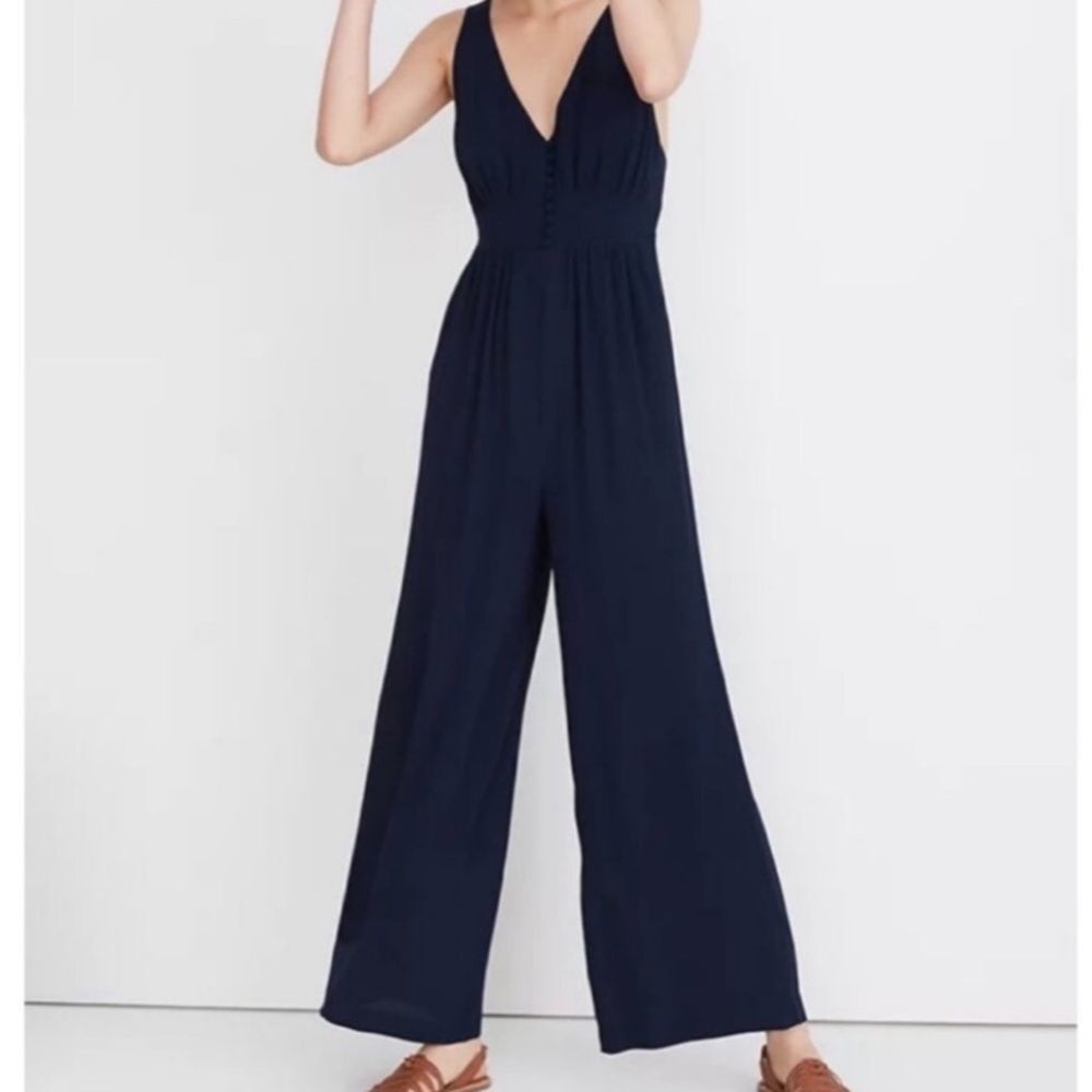 Madewell V-Back Wide Leg Jumpsuit